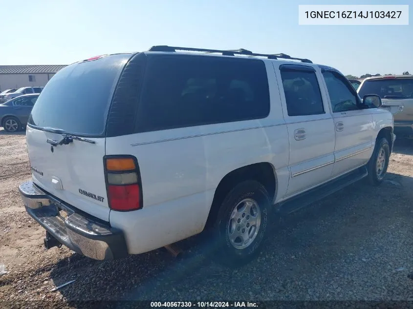 2004 Chevrolet Suburban 1500 Lt VIN: 1GNEC16Z14J103427 Lot: 40567330