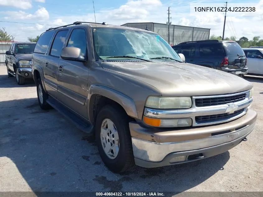 2004 Chevrolet Suburban 1500 Lt VIN: 1GNFK16Z24J222238 Lot: 40604322