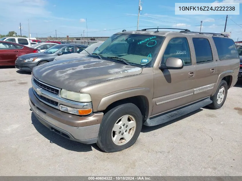 2004 Chevrolet Suburban 1500 Lt VIN: 1GNFK16Z24J222238 Lot: 40604322