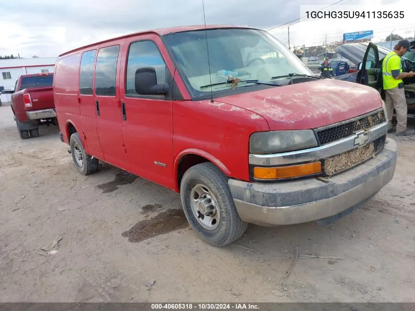 2004 Chevrolet Express VIN: 1GCHG35U941135635 Lot: 40605318