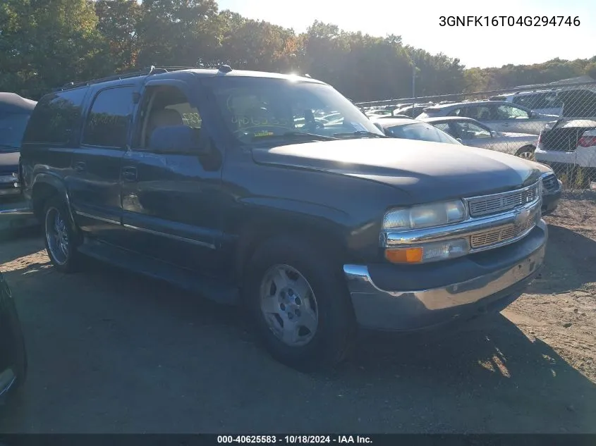 2004 Chevrolet Suburban 1500 Lt VIN: 3GNFK16T04G294746 Lot: 40625583