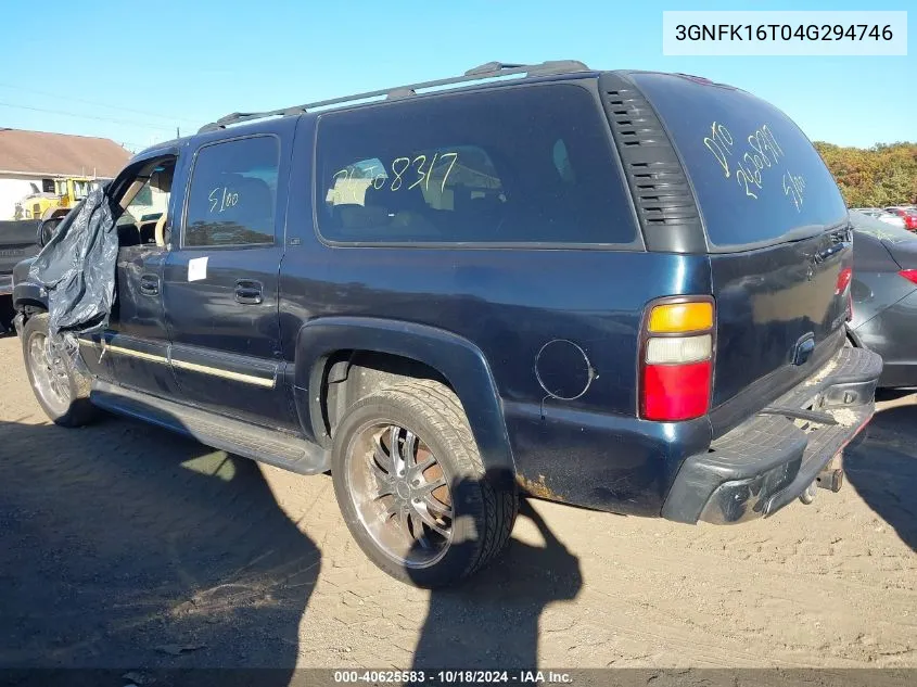 2004 Chevrolet Suburban 1500 Lt VIN: 3GNFK16T04G294746 Lot: 40625583