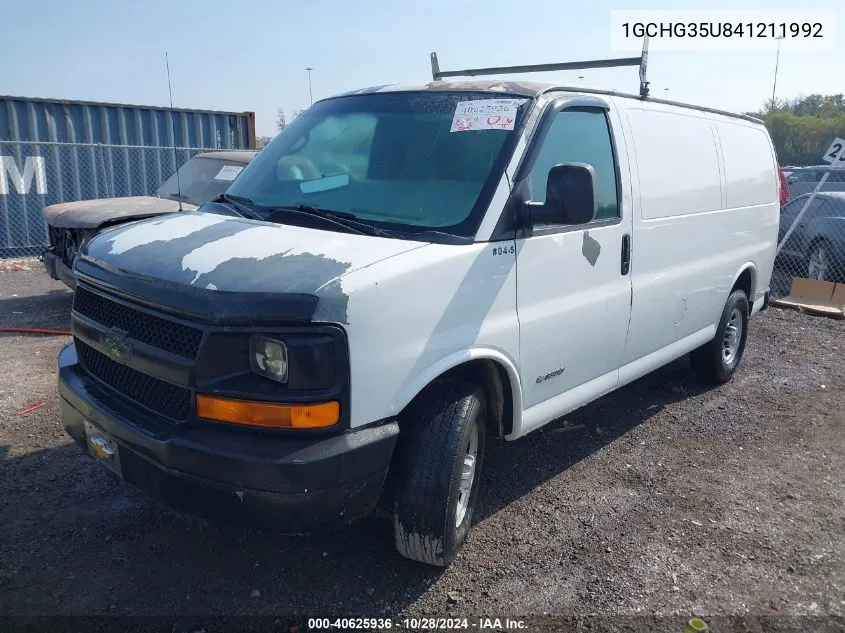 2004 Chevrolet Express VIN: 1GCHG35U841211992 Lot: 40625936