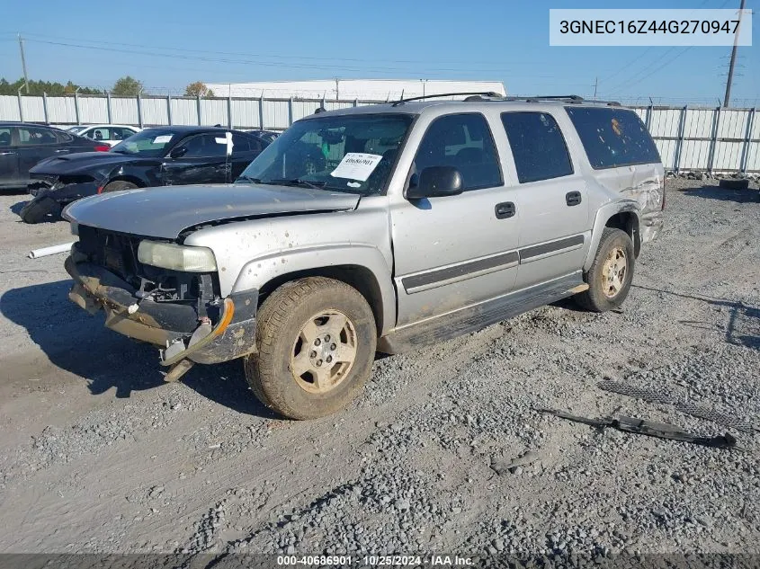 2004 Chevrolet Suburban 1500 Ls VIN: 3GNEC16Z44G270947 Lot: 40686901