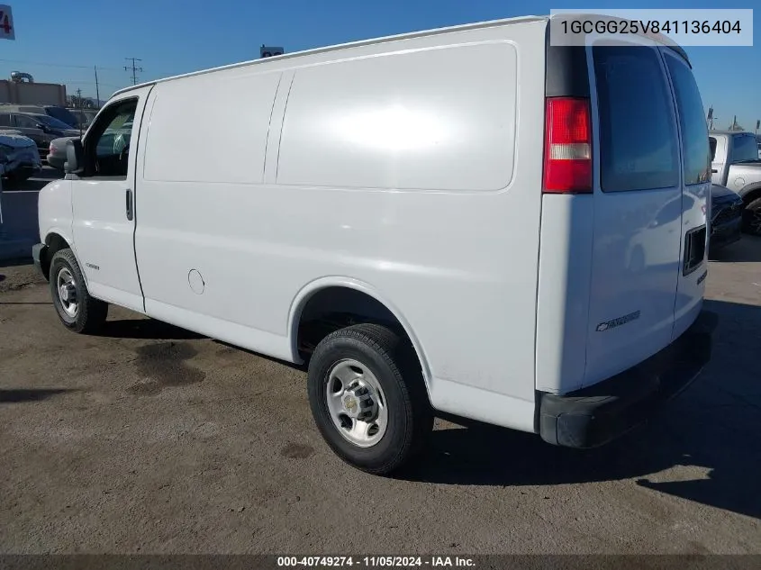 1GCGG25V841136404 2004 Chevrolet Express