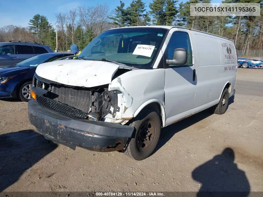 2004 Chevrolet Express VIN: 1GCFG15X141195365 Lot: 40784129