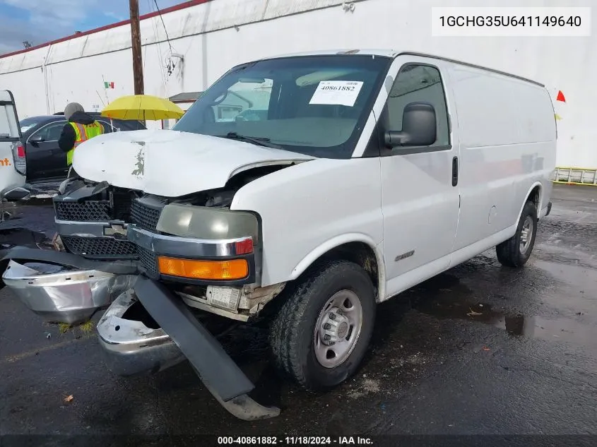 2004 Chevrolet Express VIN: 1GCHG35U641149640 Lot: 40861882