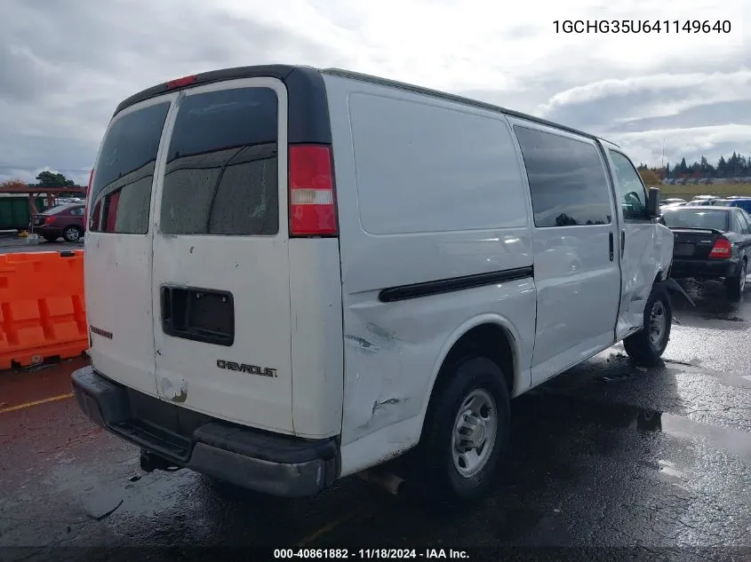 2004 Chevrolet Express VIN: 1GCHG35U641149640 Lot: 40861882