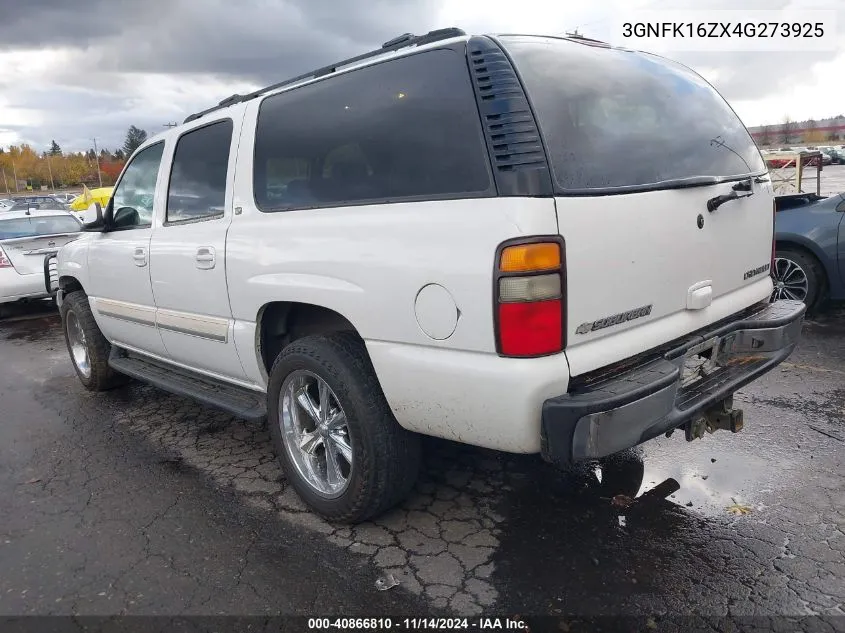 2004 Chevrolet Suburban 1500 Lt VIN: 3GNFK16ZX4G273925 Lot: 40866810