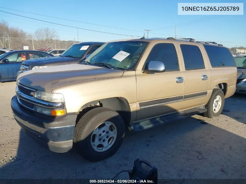 2005 Chevrolet Suburban 1500 Ls VIN: 1GNEC16Z65J205789 Lot: 38523434