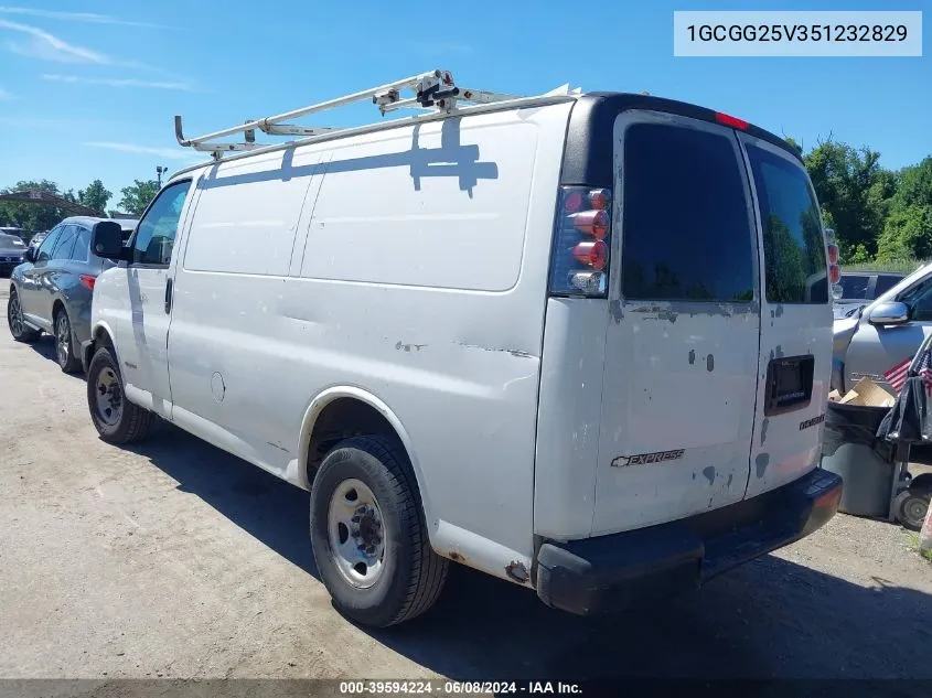 2005 Chevrolet Express VIN: 1GCGG25V351232829 Lot: 39594224