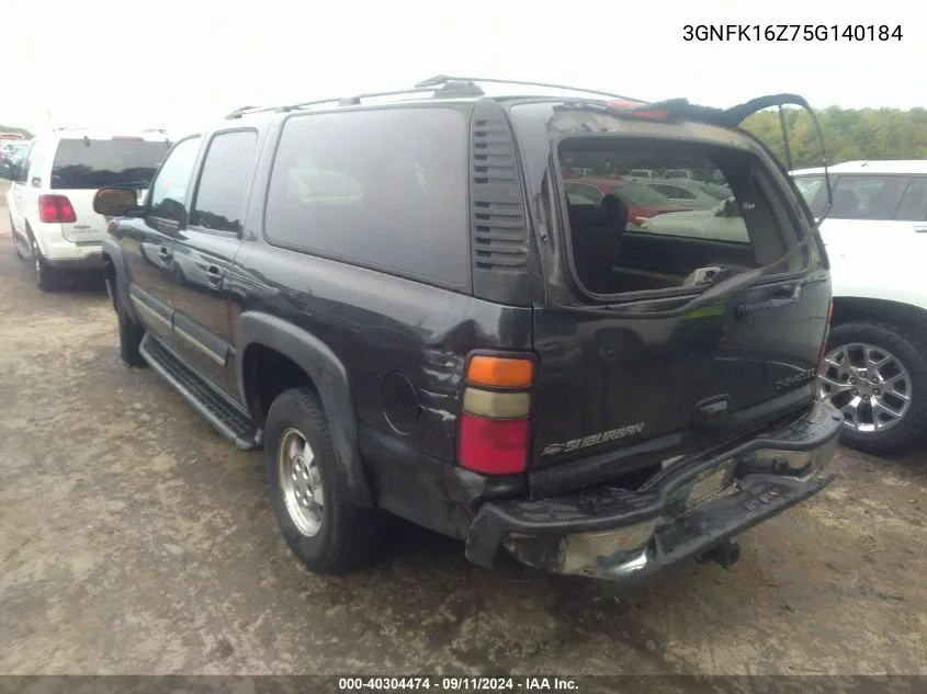 3GNFK16Z75G140184 2005 Chevrolet Suburban 1500 Lt