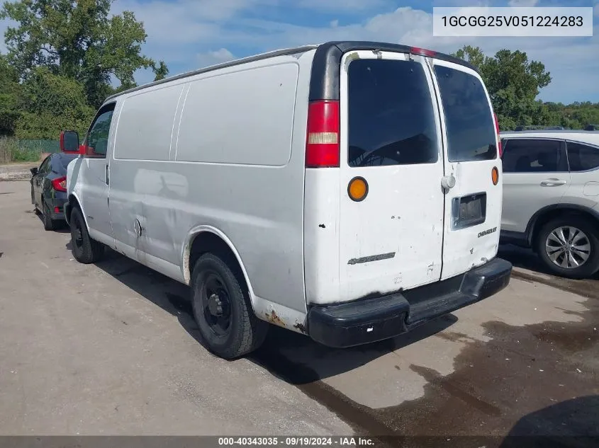 2005 Chevrolet Express G2500 VIN: 1GCGG25V051224283 Lot: 40343035