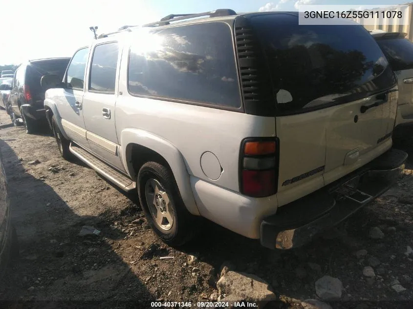 3GNEC16Z55G111078 2005 Chevrolet Suburban 1500 Lt