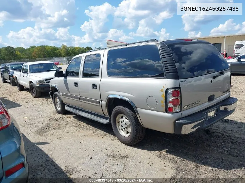 2005 Chevrolet Suburban 1500 Ls VIN: 3GNEC16Z45G257438 Lot: 40397549