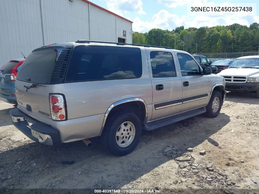 2005 Chevrolet Suburban 1500 Ls VIN: 3GNEC16Z45G257438 Lot: 40397549