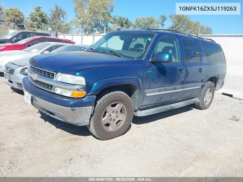 1GNFK16ZX5J119263 2005 Chevrolet Suburban 1500 Lt