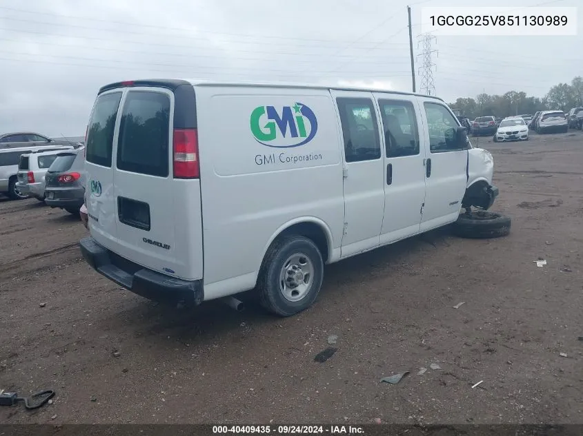 1GCGG25V851130989 2005 Chevrolet Express G2500