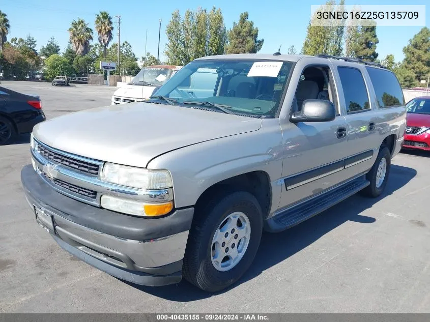 2005 Chevrolet Suburban 1500 Ls VIN: 3GNEC16Z25G135709 Lot: 40435155