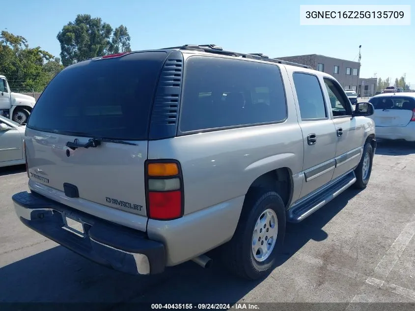 2005 Chevrolet Suburban 1500 Ls VIN: 3GNEC16Z25G135709 Lot: 40435155