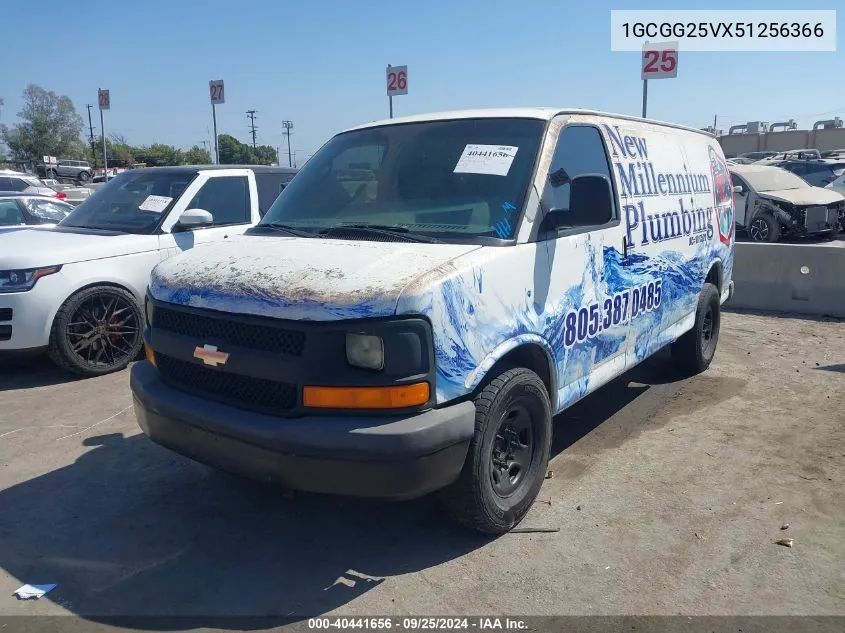 2005 Chevrolet Express VIN: 1GCGG25VX51256366 Lot: 40441656