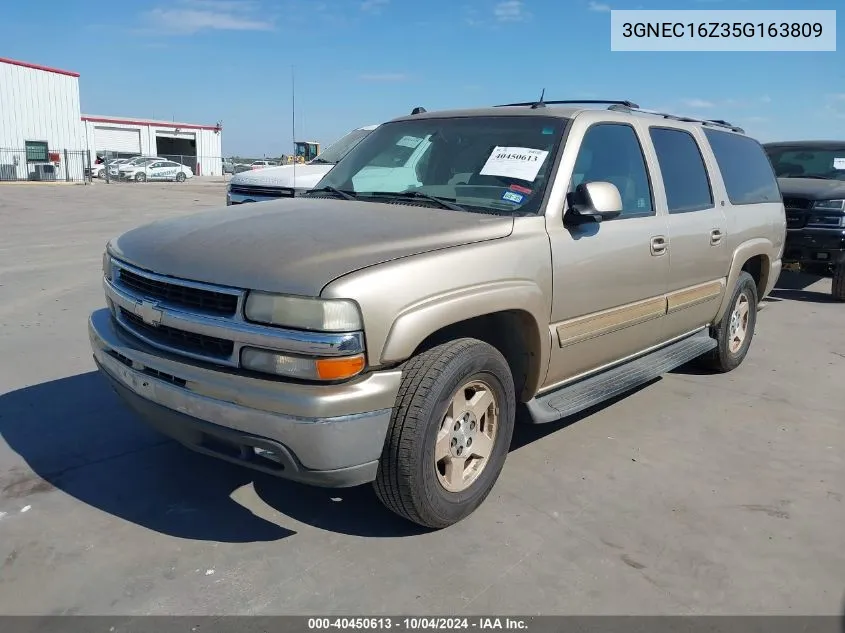 2005 Chevrolet Suburban 1500 Lt VIN: 3GNEC16Z35G163809 Lot: 40450613