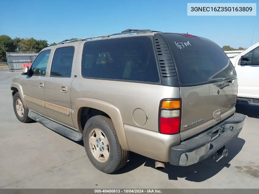 3GNEC16Z35G163809 2005 Chevrolet Suburban 1500 Lt