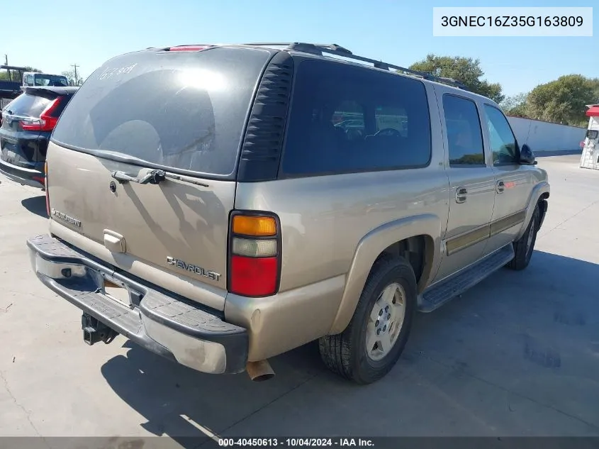 2005 Chevrolet Suburban 1500 Lt VIN: 3GNEC16Z35G163809 Lot: 40450613