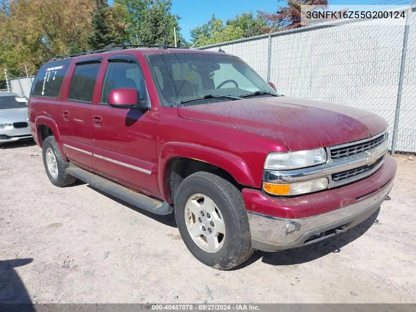 2005 Chevrolet Suburban 1500 Lt VIN: 3GNFK16Z55G200124 Lot: 40457078