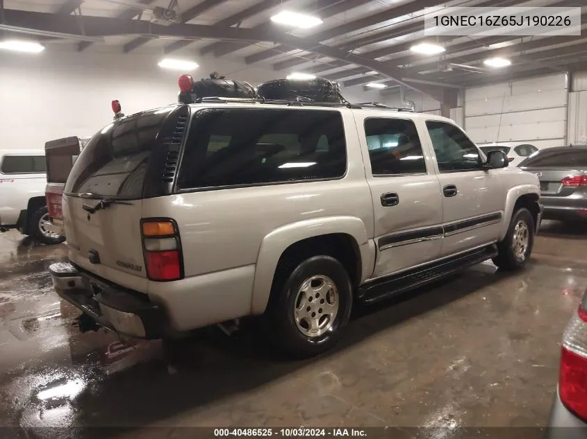 1GNEC16Z65J190226 2005 Chevrolet Suburban 1500 Ls