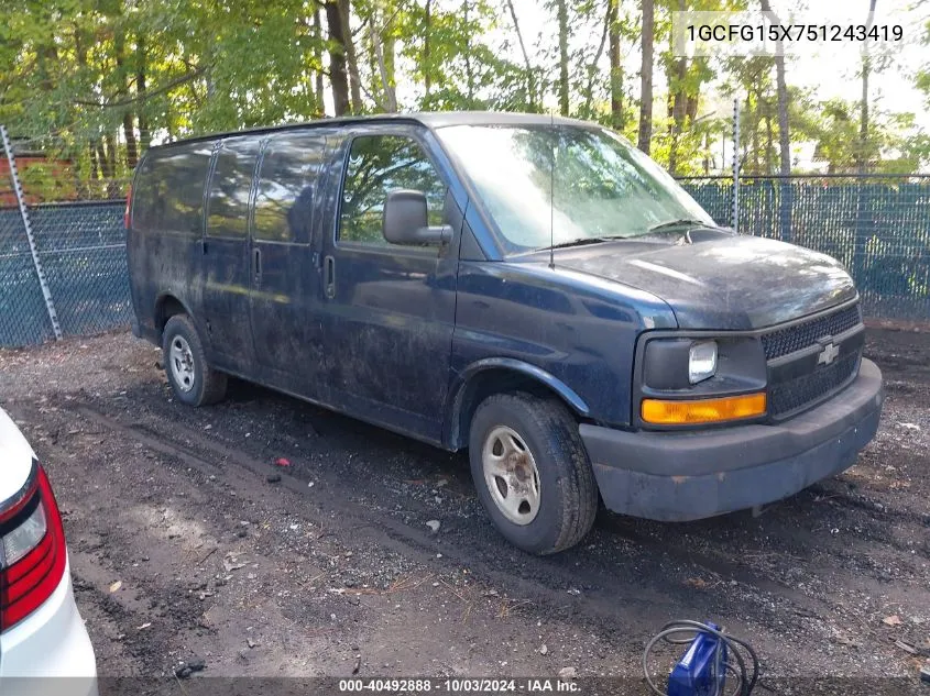 1GCFG15X751243419 2005 Chevrolet Express