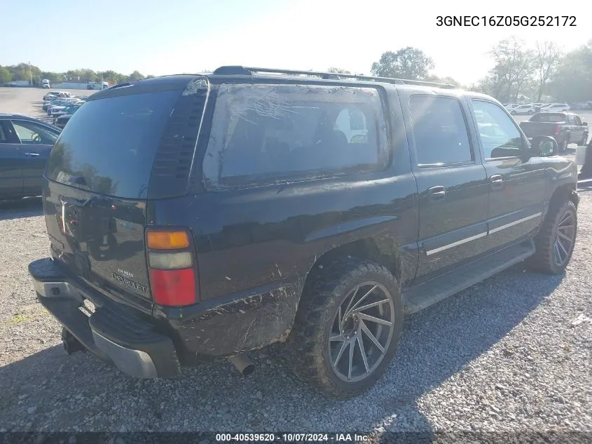 2005 Chevrolet Suburban 1500 Ls VIN: 3GNEC16Z05G252172 Lot: 40539620