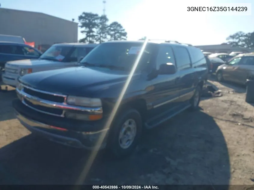 2005 Chevrolet Suburban 1500 Ls VIN: 3GNEC16Z35G144239 Lot: 40543986