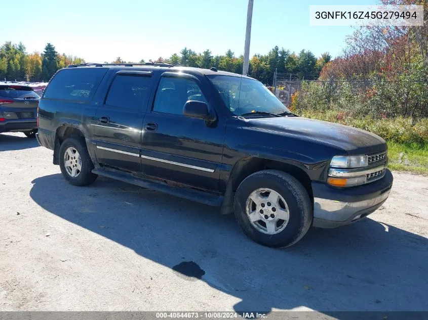 2005 Chevrolet Suburban 1500 Lt VIN: 3GNFK16Z45G279494 Lot: 40544673