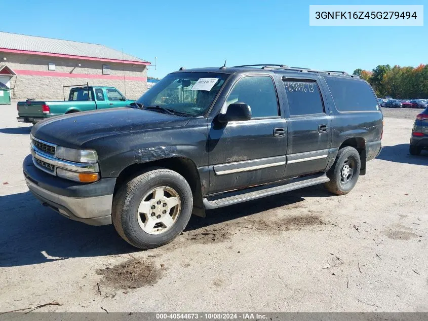 3GNFK16Z45G279494 2005 Chevrolet Suburban 1500 Lt