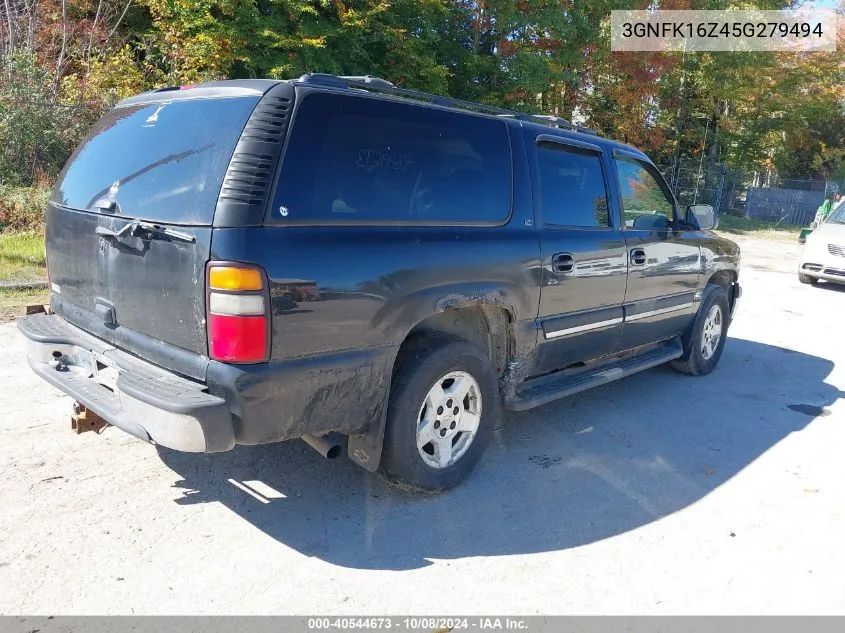 2005 Chevrolet Suburban 1500 Lt VIN: 3GNFK16Z45G279494 Lot: 40544673