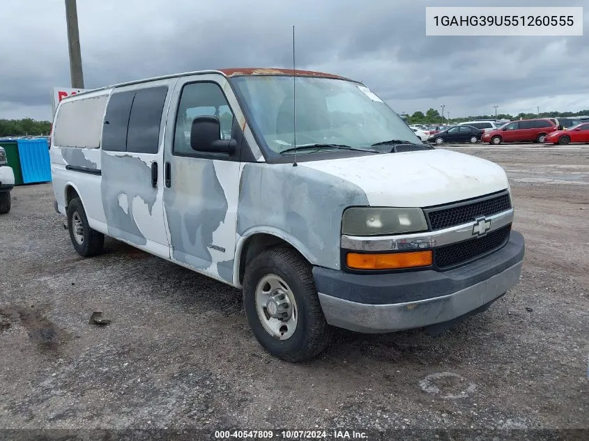 2005 Chevrolet Express VIN: 1GAHG39U551260555 Lot: 40547809