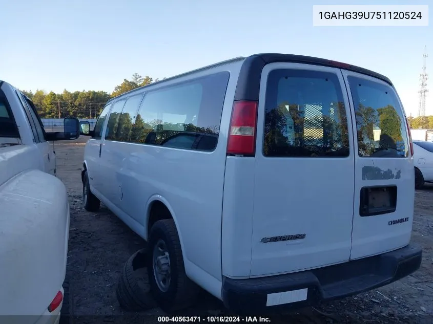 1GAHG39U751120524 2005 Chevrolet Express