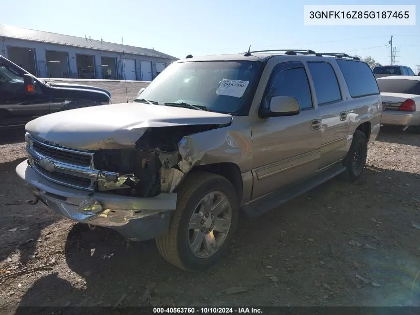 3GNFK16Z85G187465 2005 Chevrolet Suburban 1500 Lt