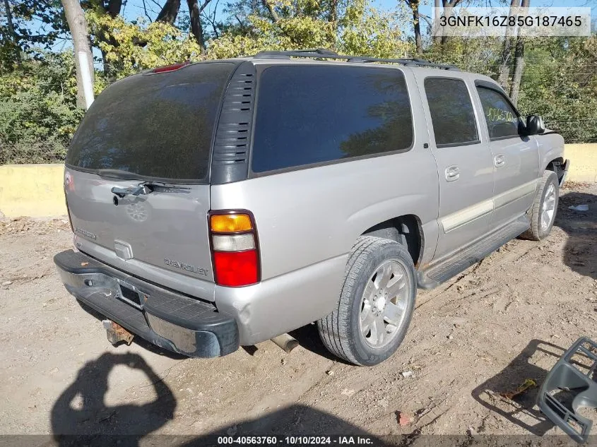 2005 Chevrolet Suburban 1500 Lt VIN: 3GNFK16Z85G187465 Lot: 40563760