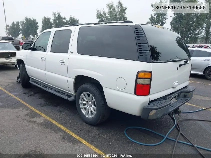 2005 Chevrolet Suburban 1500 Lt VIN: 3GNFK16Z35G130655 Lot: 40589154