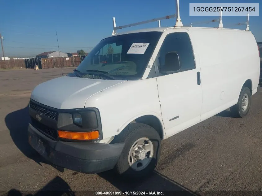 2005 Chevrolet Express VIN: 1GCGG25V751267454 Lot: 40591899