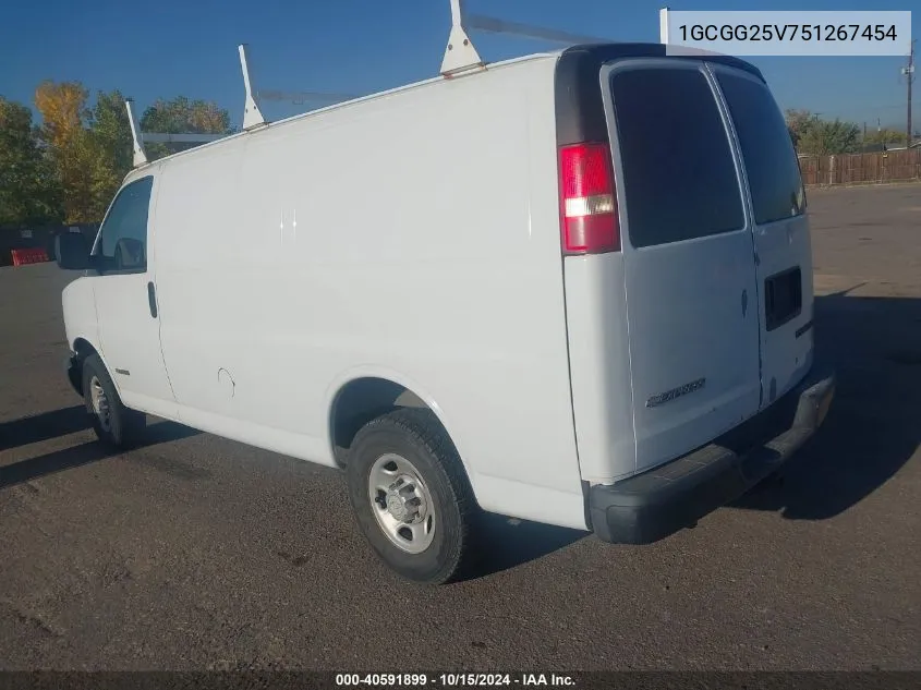 2005 Chevrolet Express VIN: 1GCGG25V751267454 Lot: 40591899