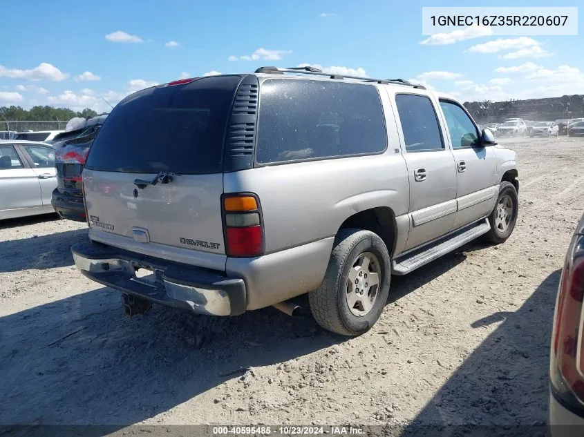 2005 Chevrolet Suburban 1500 Lt VIN: 1GNEC16Z35R220607 Lot: 40595485