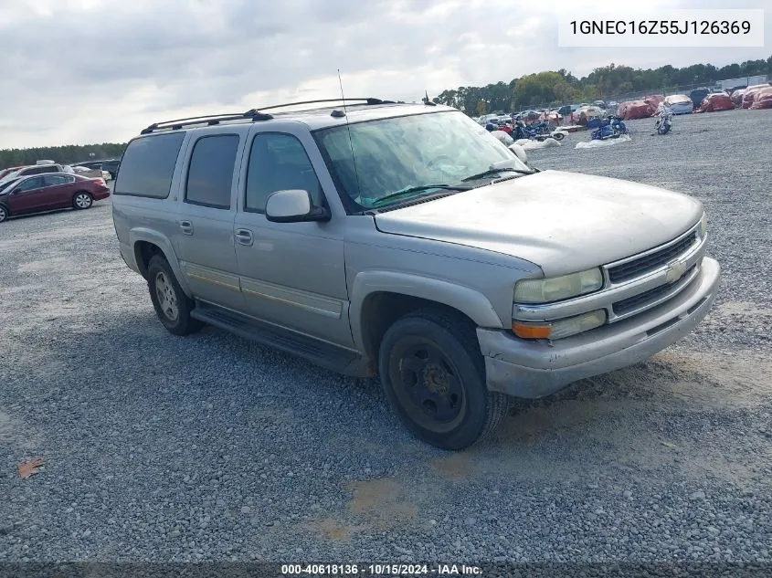 2005 Chevrolet Suburban 1500 Lt VIN: 1GNEC16Z55J126369 Lot: 40618136