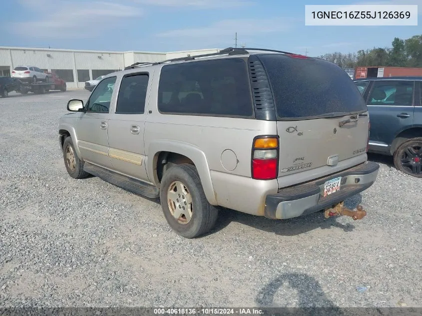 2005 Chevrolet Suburban 1500 Lt VIN: 1GNEC16Z55J126369 Lot: 40618136