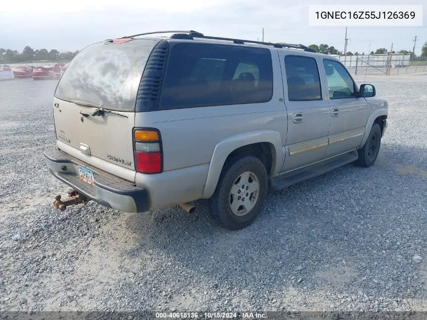 2005 Chevrolet Suburban 1500 Lt VIN: 1GNEC16Z55J126369 Lot: 40618136