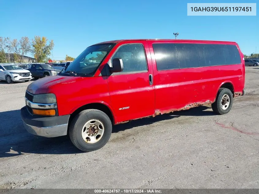 1GAHG39U651197451 2005 Chevrolet Express