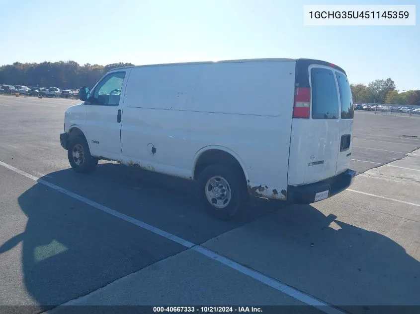 2005 Chevrolet Express VIN: 1GCHG35U451145359 Lot: 40667333