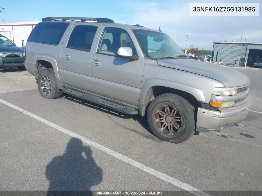 2005 Chevrolet Suburban 1500 Z71 VIN: 3GNFK16Z75G131985 Lot: 40684507